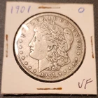 1901-O Morgan Silver Dollar $1 Coin - Variety O Mint Mark, Uncertified