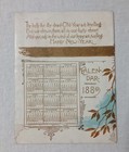 1889 BUFFALO EVENING NEWS COMPLIMENTS OF THE SEASON CALENDAR GIVEN BY CARRIERS — photo 2