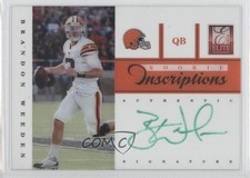 2012 Elite Rookie Inscriptions Green Ink Brandon Weeden #8 Auto 0c6