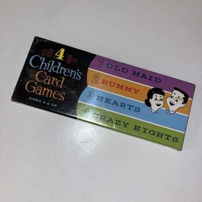 Children's Card Games - Crazy Eights, Hearts, Old Maid, Rummy | Think Fun NEW