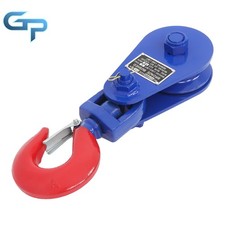 4Ton Snatch Block with Swivel Hook & Safety Latch 4 1/2" Sheave 1/2" Wire Rope