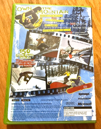 Amped Freestyle Snowboarding (Microsoft Xbox, 2001) Complete w/ Manual - Picture 3 of 3