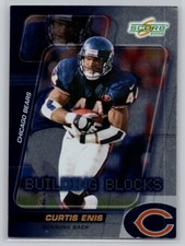 2000 SCORE #BB21 CURTIS ENIS BUILDING BLOCKS CHICAGO BEARS