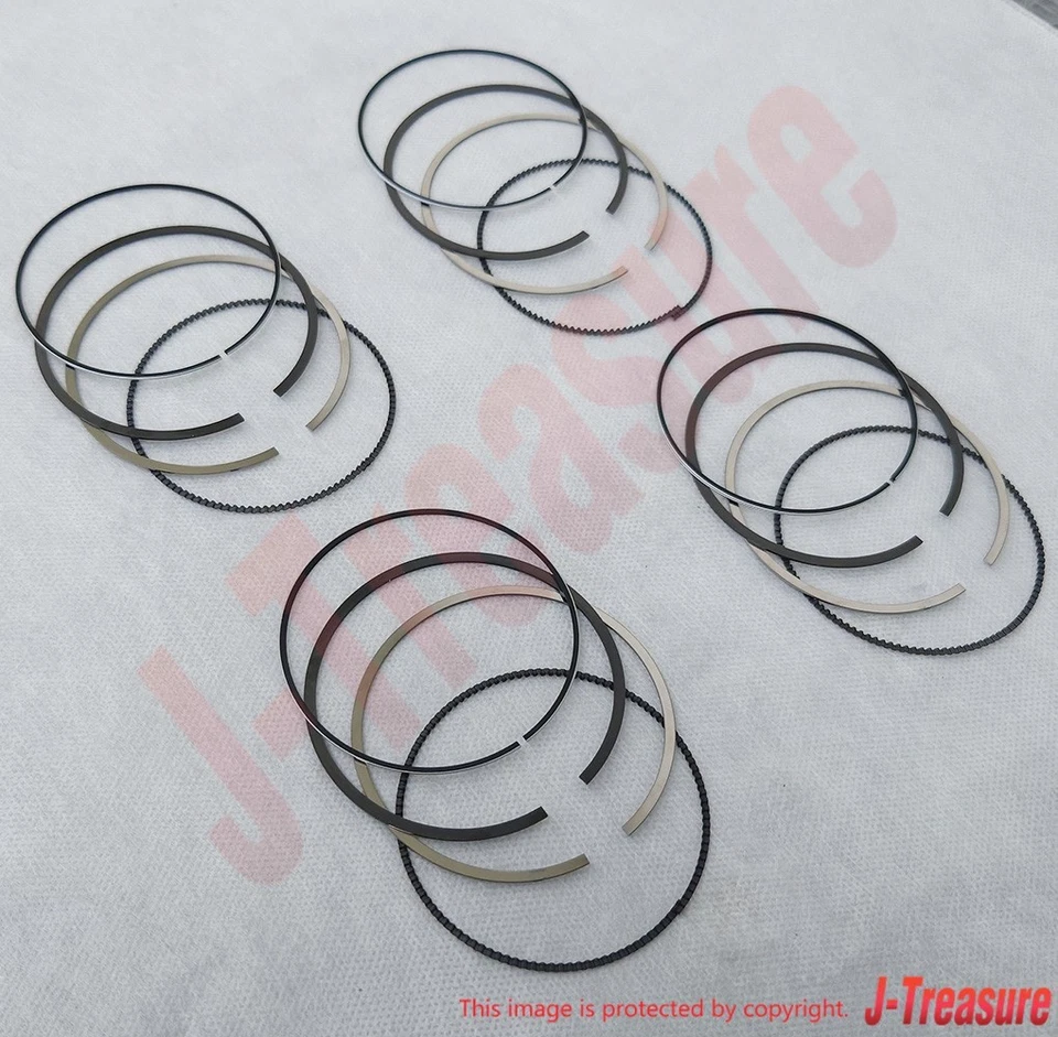 YAMAHA YZF-R6 2006-2024 Genuine Piston Ring Set Standard 2C0-11603-00-00 x4 Set - Image 3 of 4