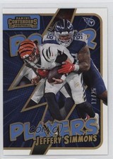 2022 Panini Contenders Power Players Gold 17/25 Jeffery Simmons #PWR-JSI p0i