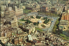 Espana - Spagna - Barcellona - Veduta Arial Plaça de Catalunya - 1959