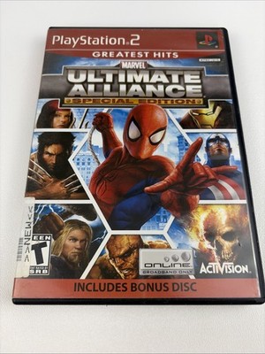 Marvel Ultimate Alliance Special Edition + Bonus Disc Sony Playstation 2 CIB