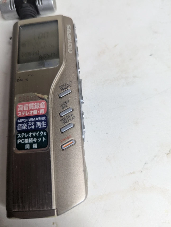 Grabadora IC de alta calidad rara Olympus DM-30 Voice-Trek 256 MB con micrófono Foto 4 de 4