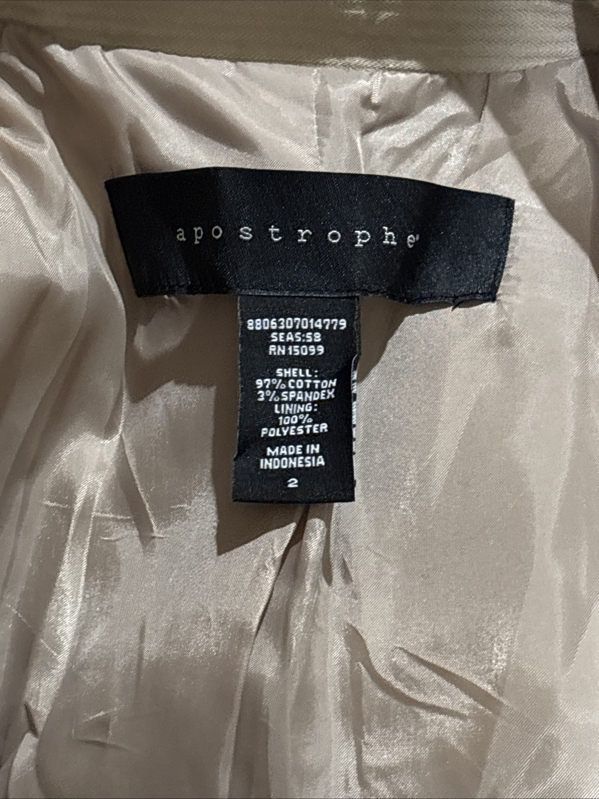 Apostrophe Classic Jacket Flap Pockets Epaulettes… - image 3