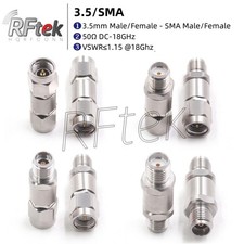 Precision 3.5mm To SMA Male Female 18GHz MicroWave Adapter MMwave Test Connector