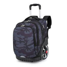 Rolling Backpack, 55L 14.5gal Backpack with Wheels for Business, Waterproof...