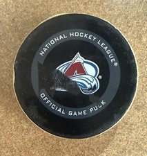 Colorado Avalanche vs Dallas Stars Game 7 Playoff Game Used Puck 9/2/20