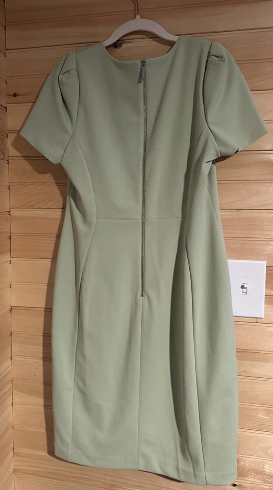 Vestido Calvin Klein verde menta talla 12 Foto 3 de 3