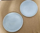 2 Fire King Delphite Blue Milk Glass Plate