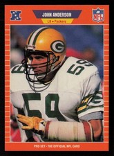 John Anderson 1989 Pro Set Series 1 #128 Green Bay Packers