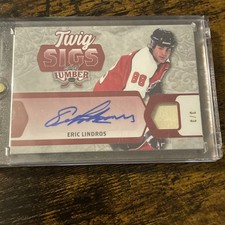 2021 Leaf Lumber Eric Lindros Twig Sigs Red Relic Auto 3/3 SSP Flyers