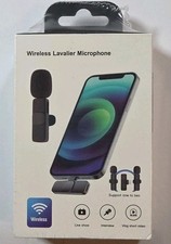 Wireless Lavalier Microphone For iPhone. NOT for Type "C" Connection New Sealed