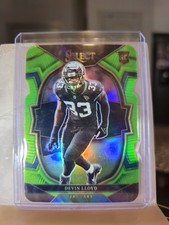2022 Panini Select #43 Devin Lloyd Neon Green Prizm Die Cut #021/299 Rookie