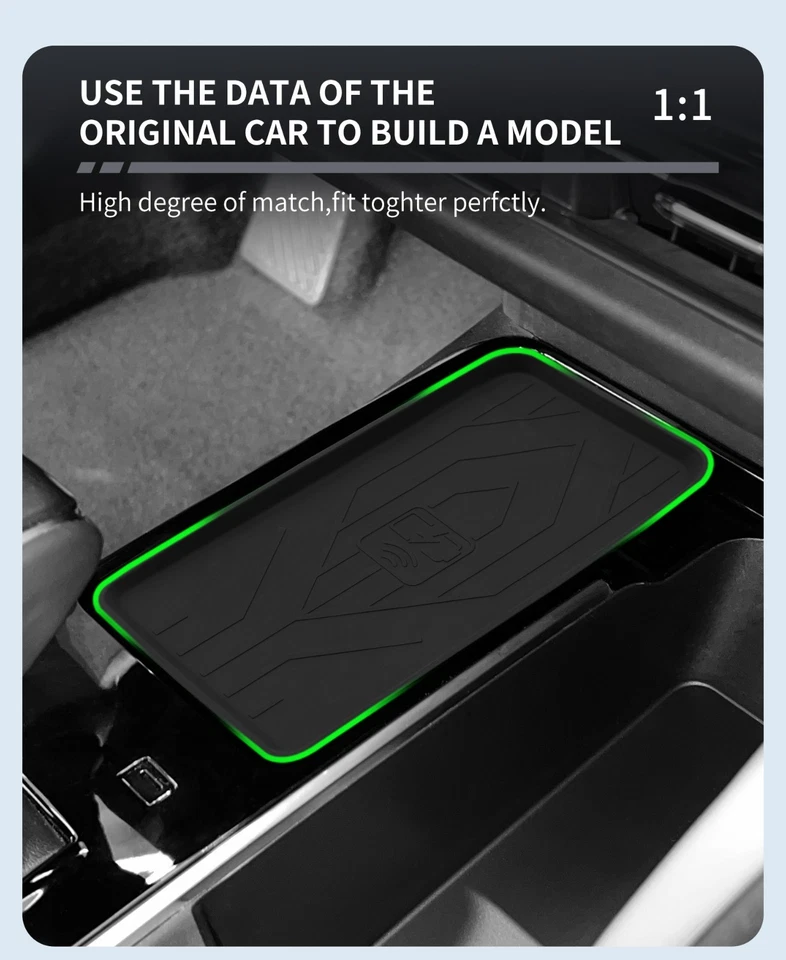 for Toyota Camry 2025 Phone Wireless Charging Pad Non-slip Protective Mat Car - Image 3 of 4