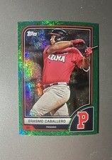 2023 Topps World Baseball Classic - Erasmo Caballero #5 Green Sparkle Foil /75