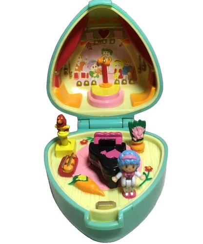 RARE Angel Polly Pocket Ring House Piano Recital BANDAI Bluebird USED