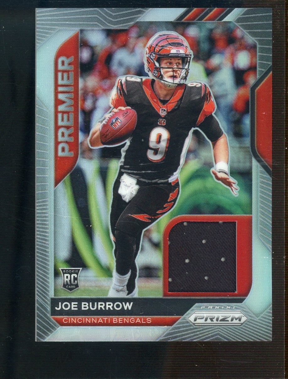 2020 Panini Silver Prizm Premier #1 Joe Burrow Bengals RC Rookie Jersey