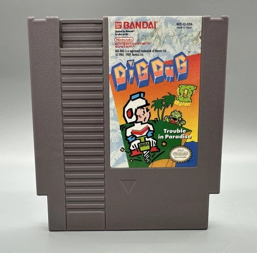 Dig Dug II 2 Trouble in Paradise (Nintendo Entertainment System NES) Cart Only
