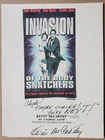 Kevin McCarthy (Orig. Autograph, 1/15/02, Laser Copy "Body Snatchers", with COA)