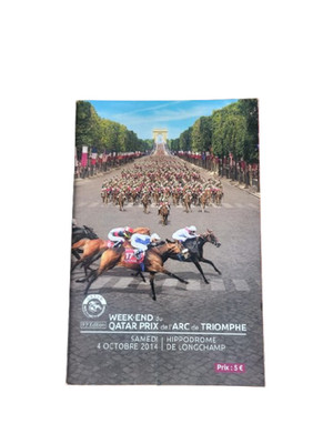 Longchamp Prix De L'Arc De Triomphe Weekend Track Program Sat 4 Oct 2014
