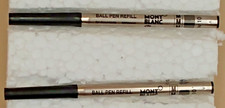 2 Mont Blanc Ball Pen Refills -2 Black, Medium point for Documents - Germany