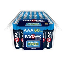 Rayovac High Energy AAA Batteries 60 Pack , - 60 Count, Multicolor