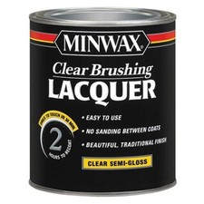 Minwax 155050000 Brushing Lacquer Quart Clear Wood Finish Durable Gloss