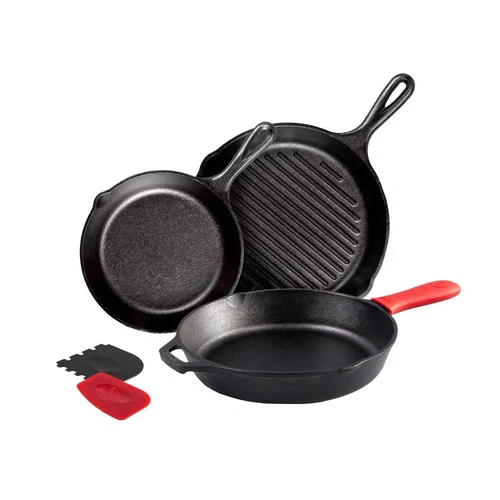 Lodge Seasoned Cast Iron 6pc Starter Set - Thumbnail 2
