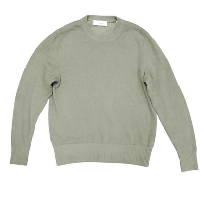 Buck Mason Sweater Mens Medium Green Cotton Wool Hemp Knit Crewneck Pullover