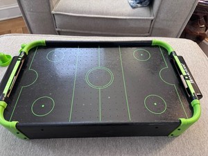 Brookstone Table Top Air hockey game 19.3'' X 12.2'' X 3.4Battery Operated
