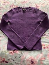 Purple Fine Ribbed Jumper With Subtle Sparkle Size S (8/10) Primark