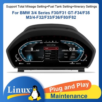 12.3'' NACHRÜSTUN DIGITAL TACHO KOMBIINSTRUMENT FÜR BMW 3/4ER F30 F31 F32 F33 F36