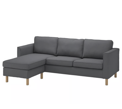 【新品未使用】IKEA PÄRUPカバー Ikea PARUP Sofa with Chaise, Cover ONLY, Vissle gray 404.939.72