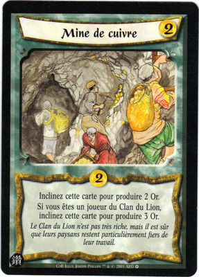 Legend Of The Five Rings - Mine Aus Kupfer