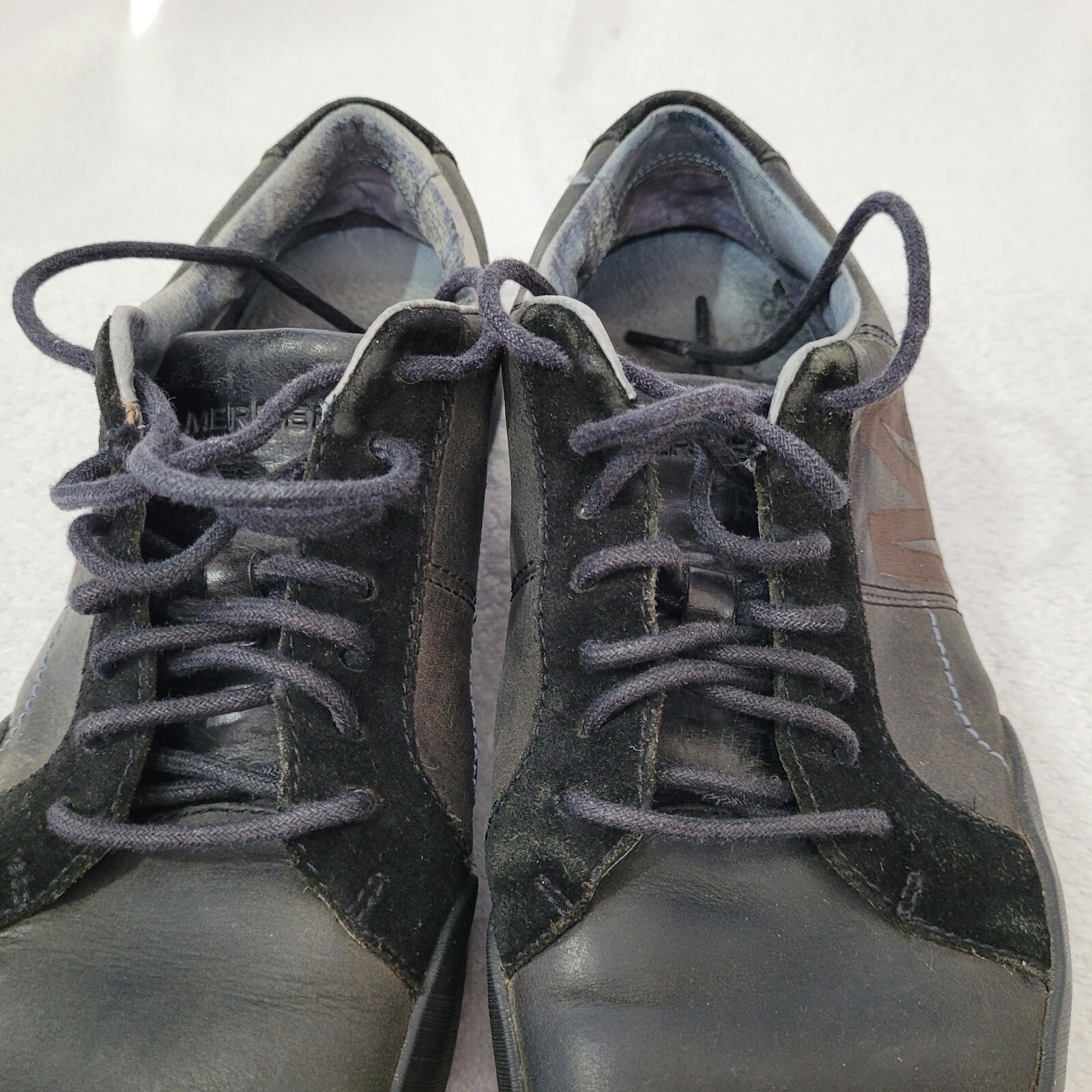 Merrell scarpe da ginnastica uomo taglia 7 grigio scuro stringate leggere basse plimsole