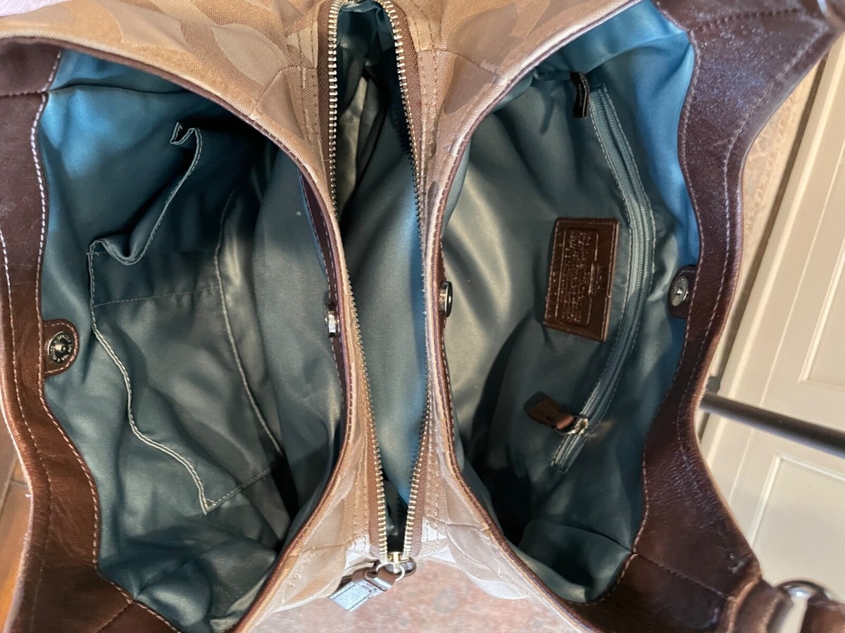 Coach Madisson Signature Maggie Shoulder Bag 17689 Brown Canvas