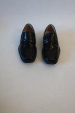 Boys Little Kids Florsheim Reveal Bit Jr Black Leather Dressy Loafer W/Buckle 11