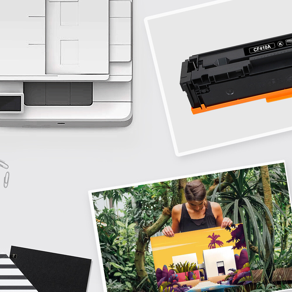 SavFinto 410A compatibel voor HP 410X CF410A CF410X printercartridge voor HP MFP m477fdw toner voor HP Color Laserjet Pro MFP M477fdw M477fdn M452nw M377dw M452dn M452dw M477dw M477nw (1 zwart