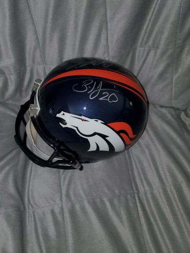 BRIAN DAWKINS-CHAMP BAILEY DENVER BRONCOS FIRMADO CASCO DE TAMAÑO COMPLETO CON JSA COA - Imagen 7 de 10