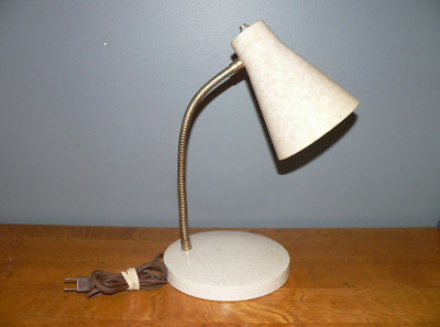 Vintage Eames Era Mid-Century Modern Gooseneck Desk Lamp, Working (See Details)