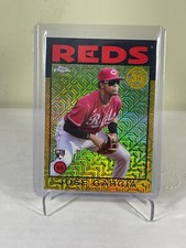 2021 Topps Chrome Jose Garcia 1986 Mojo Gold Refractor /50 Reds