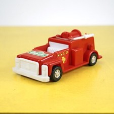 giocattolo macchina pompieri in plastica vintage, ktc 1976