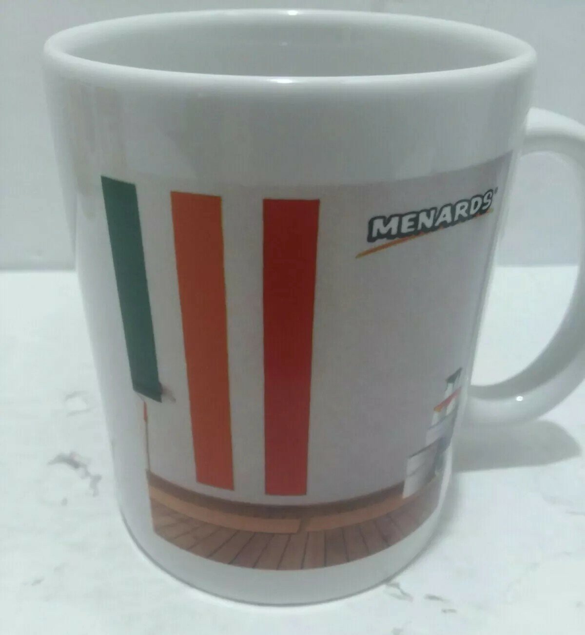 Vintage Lot of 4 MENARDS Painters Coffee Cups Mugs Very Good Condition