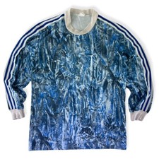Adidas vintage jersey blank 80s 80s football shirt size 5/6 M blue jersey DP3