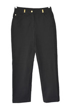 B0 VINTAGE Auth ST JOHN SPORT Black High Rise Stretchy Jean Pants Size 4